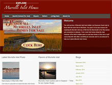 Tablet Screenshot of exploremurrellsinlethomes.com